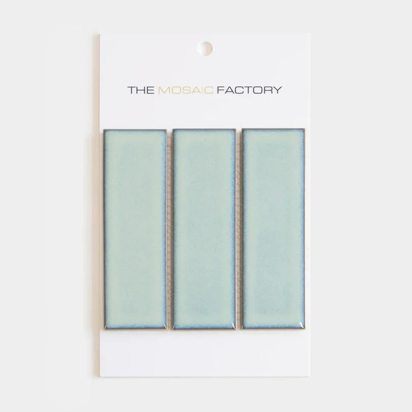The Mosaic Factory Barcelona Mozaiek Tegel Rechthoek - Turqouise Porselein Geglazuurd 291x297 mm