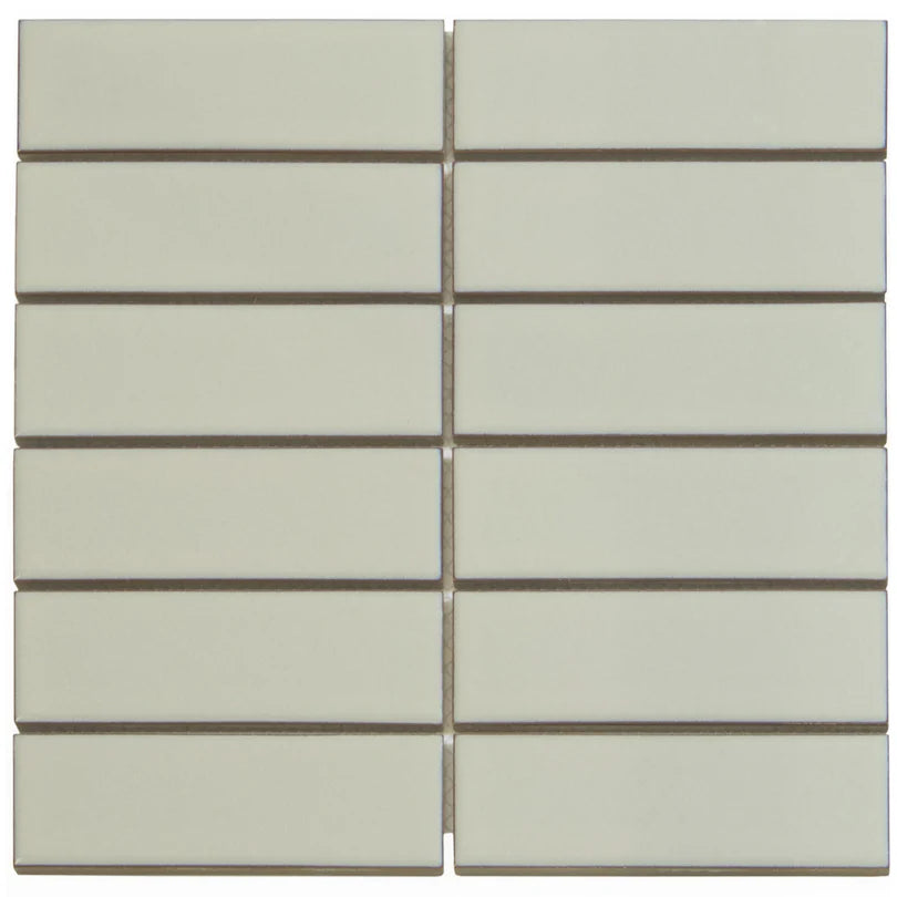 The Mosaic Factory Barcelona Mozaiek Tegel Rechthoek - Cafe Latte Porselein Geglazuurd 291x297 mm