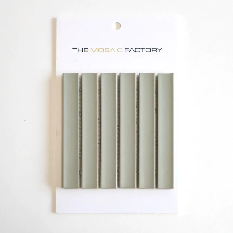 The Mosaic Factory Sevilla Mozaïek Tegel Kitkat Vinger - Sage Groen Mat