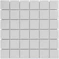 The Mosaic Factory Barcelona Mozaiek Tegel Vierkant - Extra Wit Porselein Geglazuurd 309x309 mm