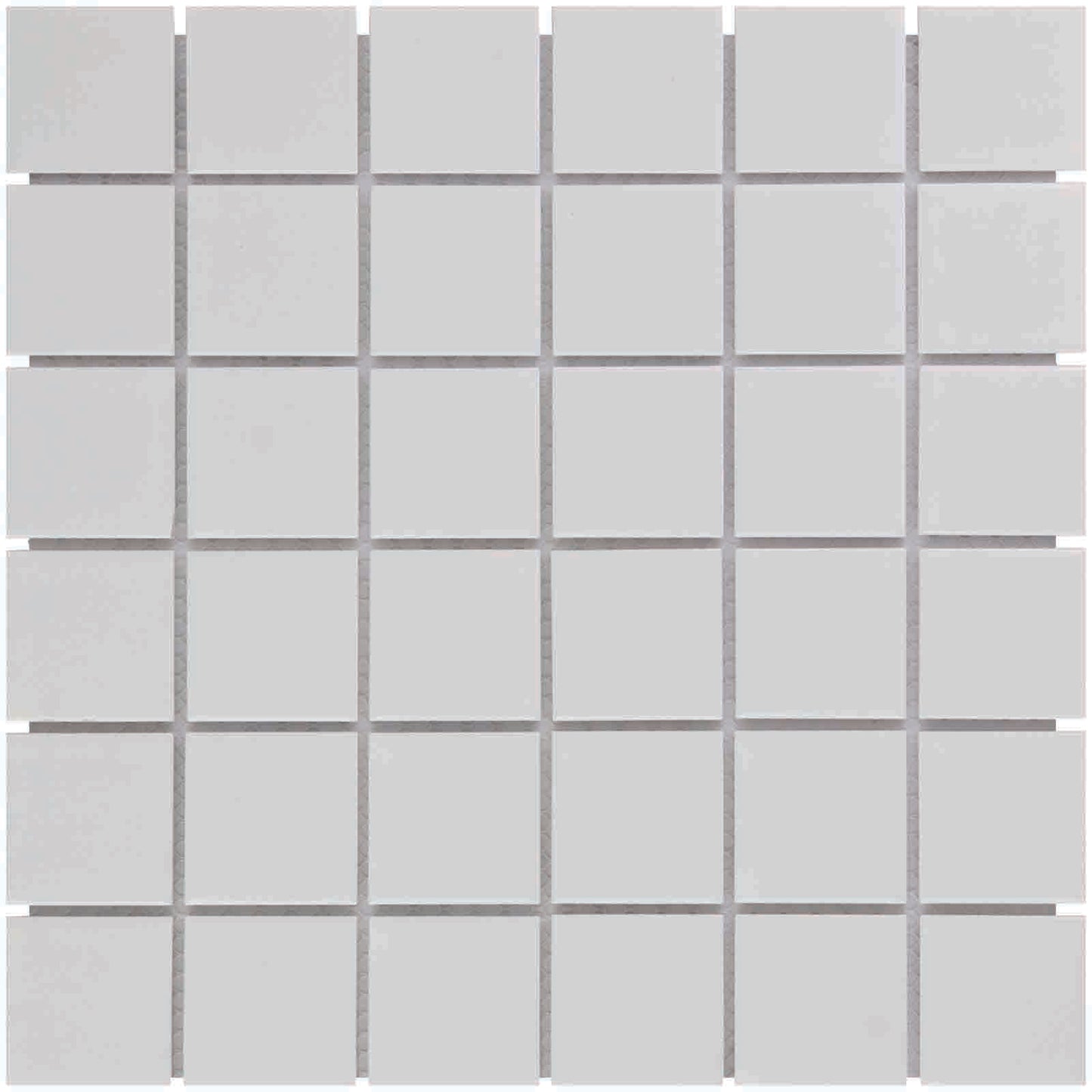 The Mosaic Factory Barcelona Mozaiek Tegel Vierkant - Extra Wit Porselein Geglazuurd 309x309 mm