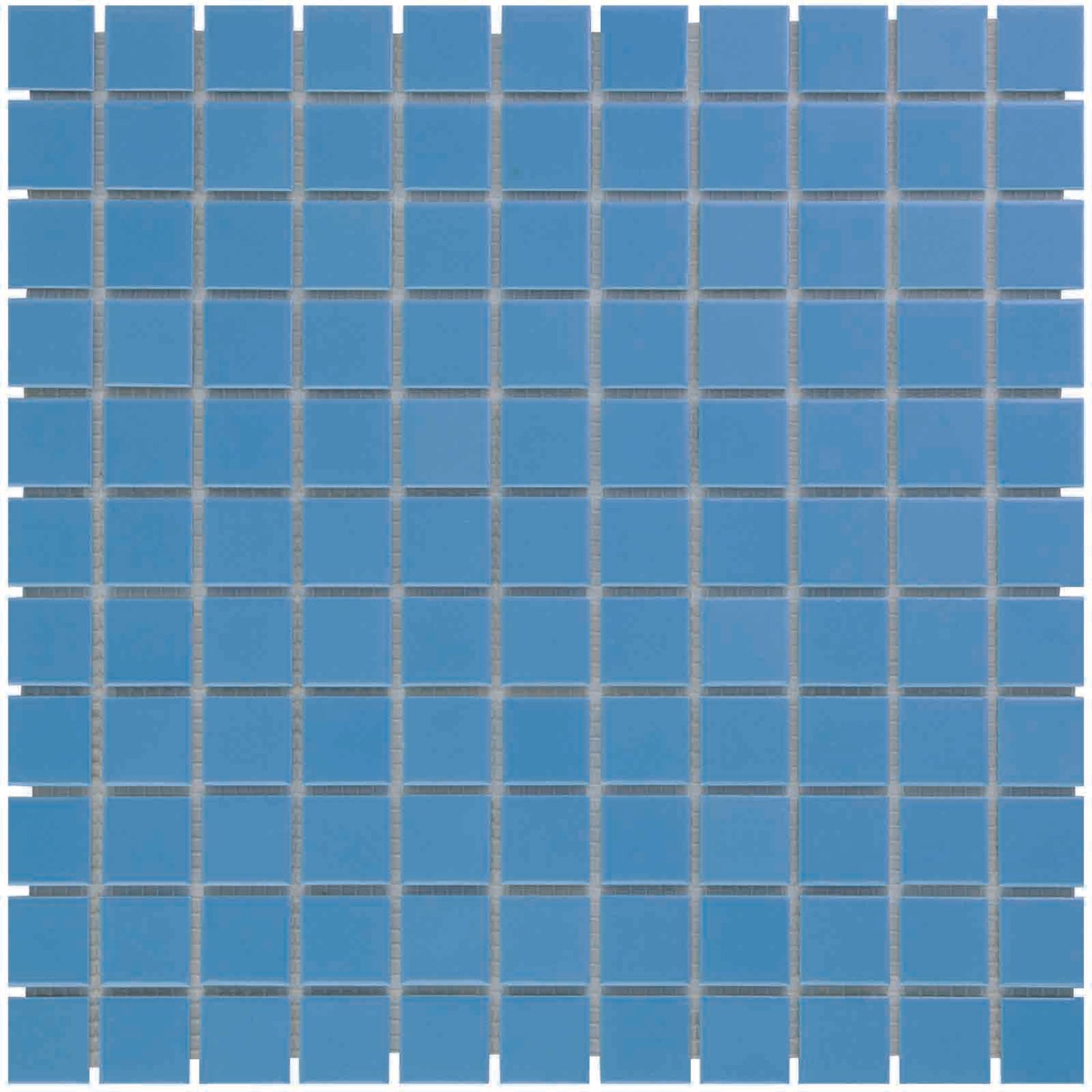 The Mosaic Factory Barcelona Mozaiek Tegel Vierkant - Blauw Porselein Geglazuurd 300x300 mm