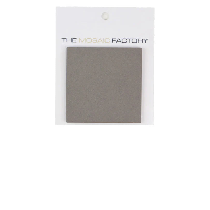 The Mosaic Factory London Mozaiek Tegel Vierkant - Grijs Porselein Ongeglazuurd, R11 95x95x6 mm