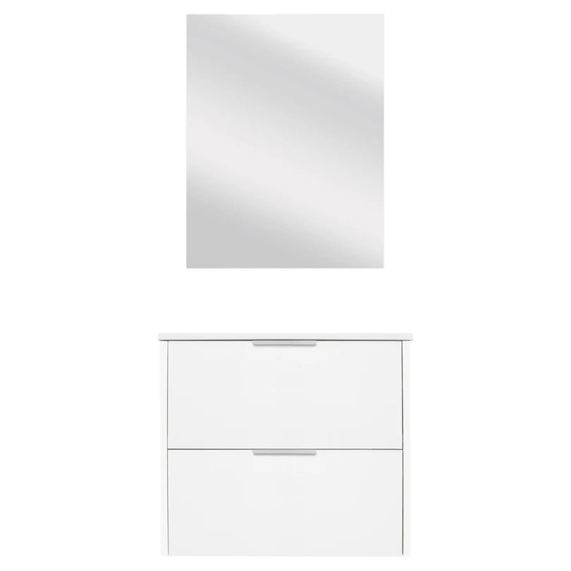 Bekijk hier de Differnz Bolo badmeubelset knock-down, FSC® | hoogglans wit | 60 cm