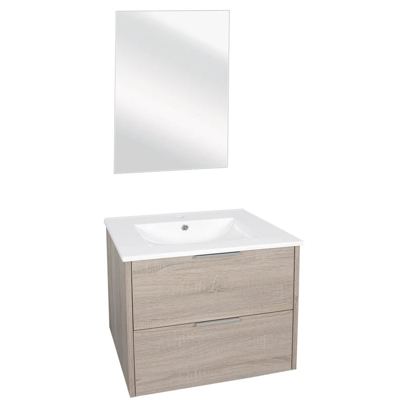 Differnz Bolo badmeubelset knock-down, FSC® | licht eiken | 60 cm