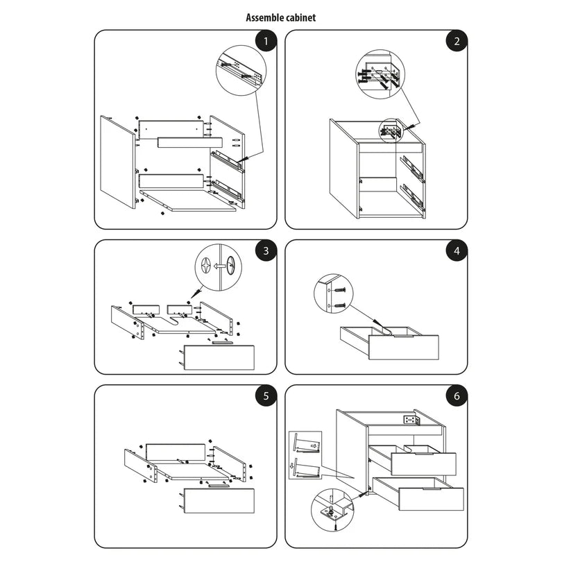Differnz Bolo badmeubelset knock-down, FSC® | licht eiken | 60 cm