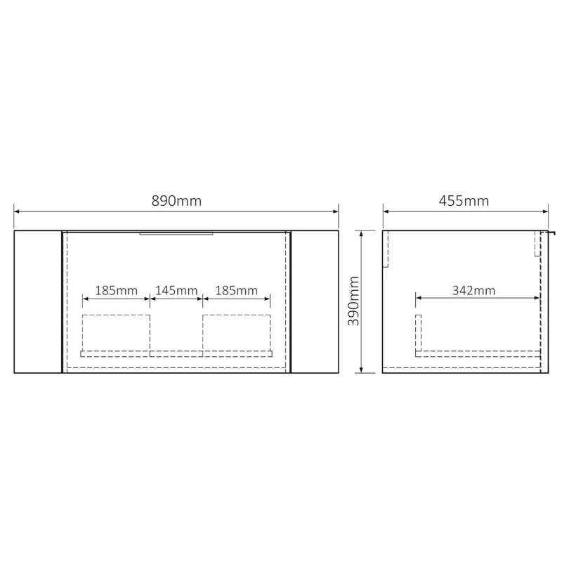 Differnz Olle meubelset FSC® | eiken | 90 cm