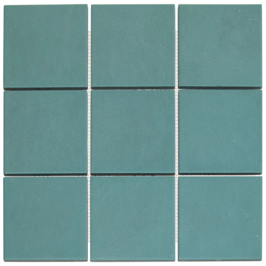 The Mosaic Factory Kasba Mozaïek Tegel Vierkant - Ocean Blue Mat Porselein 297x297 mm