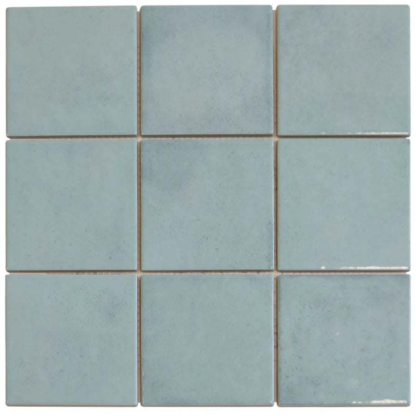 The Mosaic Factory Kasba Mozaïek Tegel Vierkant - Turqouise Mat Porselein 297x297 mm