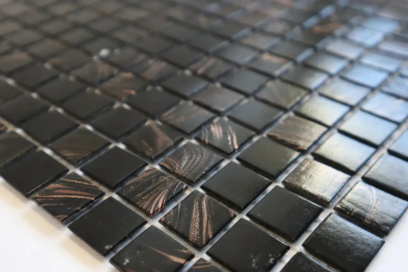 The Mosaic Factory Amsterdam Mozaiek Tegel Vierkant - Brass Gold Vein 322x322 mm