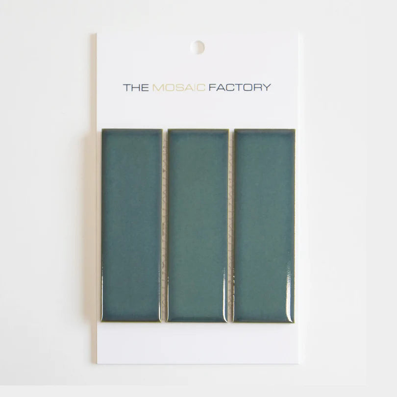The Mosaic Factory Barcelona Mozaiek Tegel Rechthoek - Forest Green Porselein Geglazuurd 291x297 mm