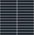 The Mosaic Factory Sevilla Mozaïek Tegel Kitkat Vinger - Navy Blauw Porselein Geglazuurd 296x299 mm