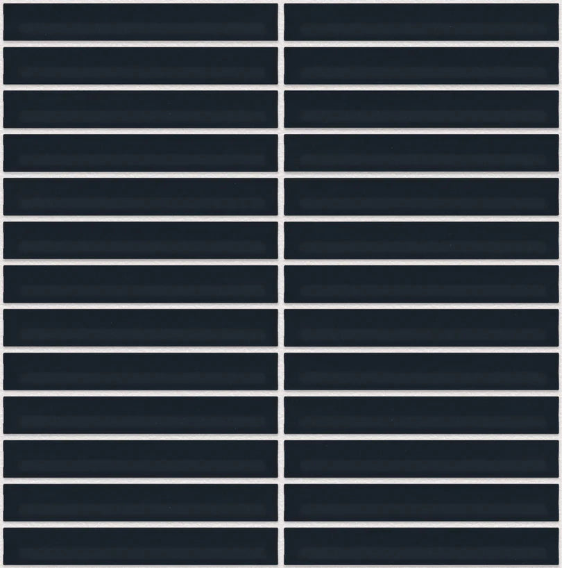 The Mosaic Factory Sevilla Mozaïek Tegel Kitkat Vinger - Navy Blauw Porselein Geglazuurd 296x299 mm