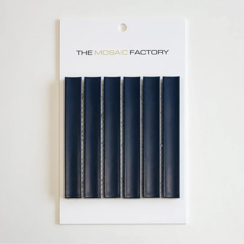 The Mosaic Factory Sevilla Mozaïek Tegel Kitkat Vinger - Navy Blauw Porselein Geglazuurd 296x299 mm