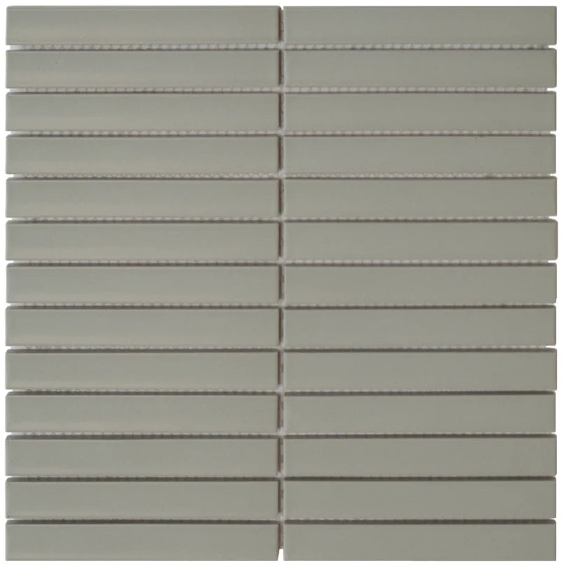 The Mosaic Factory Sevilla Mozaïek Tegel Kitkat Vinger - Sage Groen Mat