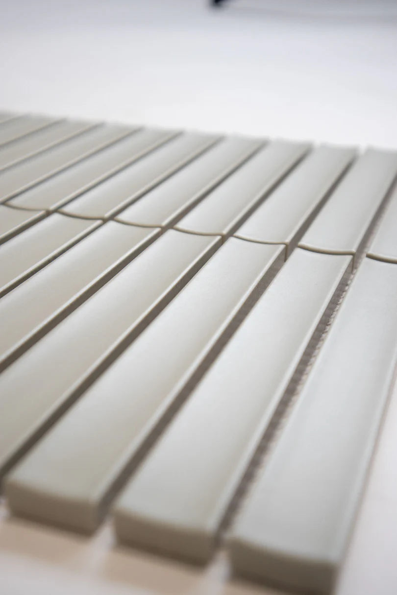 The Mosaic Factory Sevilla Mozaïek Tegel Kitkat Vinger - Sage Groen Mat