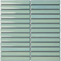 The Mosaic Factory Sevilla Mozaïek Tegel Kitkat Vinger - Turquoise Porselein Geglazuurd 296x299 mm