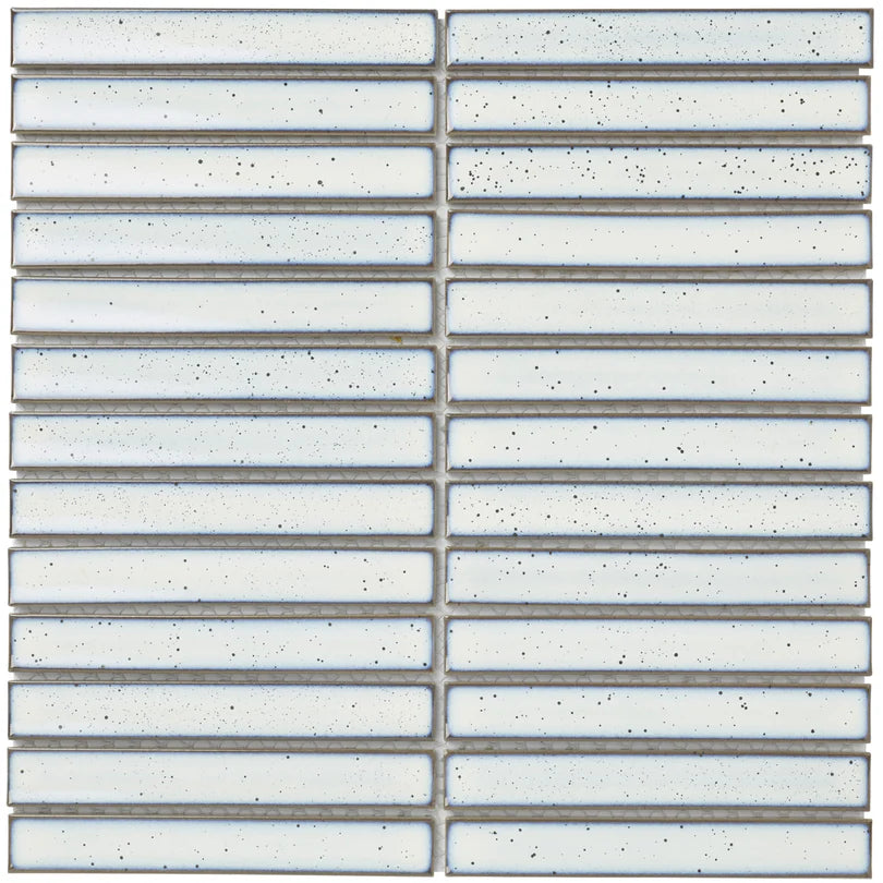 The Mosaic Factory Sevilla Mozaïek Tegel Kitkat Vinger - Wit Porselein Geglazuurd 296x299 mm