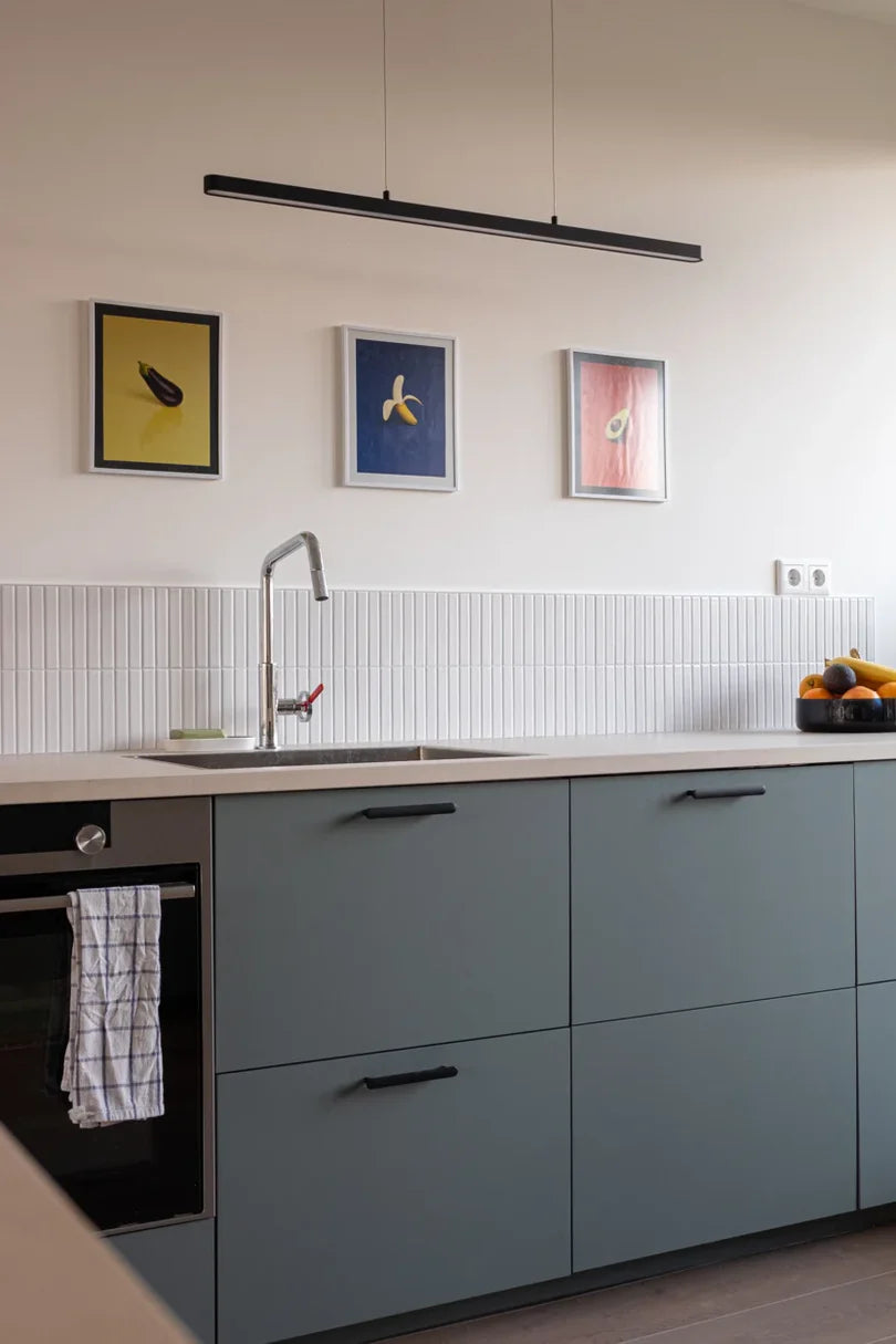 The Mosaic Factory Sevilla Mozaïek Tegel Kitkat Vinger - Wit Porselein Geglazuurd 296x300 mm