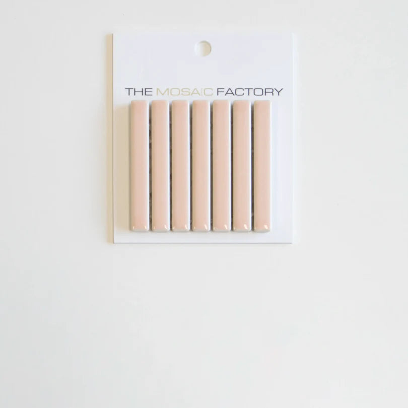 The Mosaic Factory Sevilla Mozaïek Tegel Mini Kitkat Vinger - Roze Porselein Geglazuurd 282x308 mm