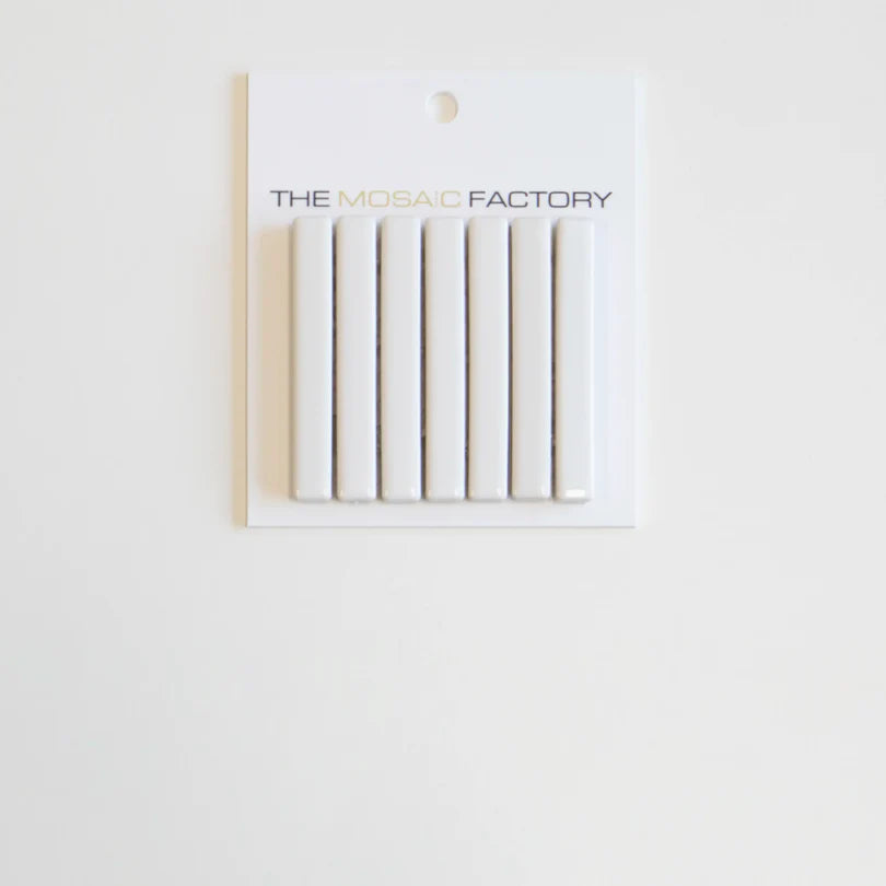 The Mosaic Factory Sevilla Mozaïek Tegel Mini Kitkat Vinger - Wit Mat Porselein Geglazuurd 282x308 mm