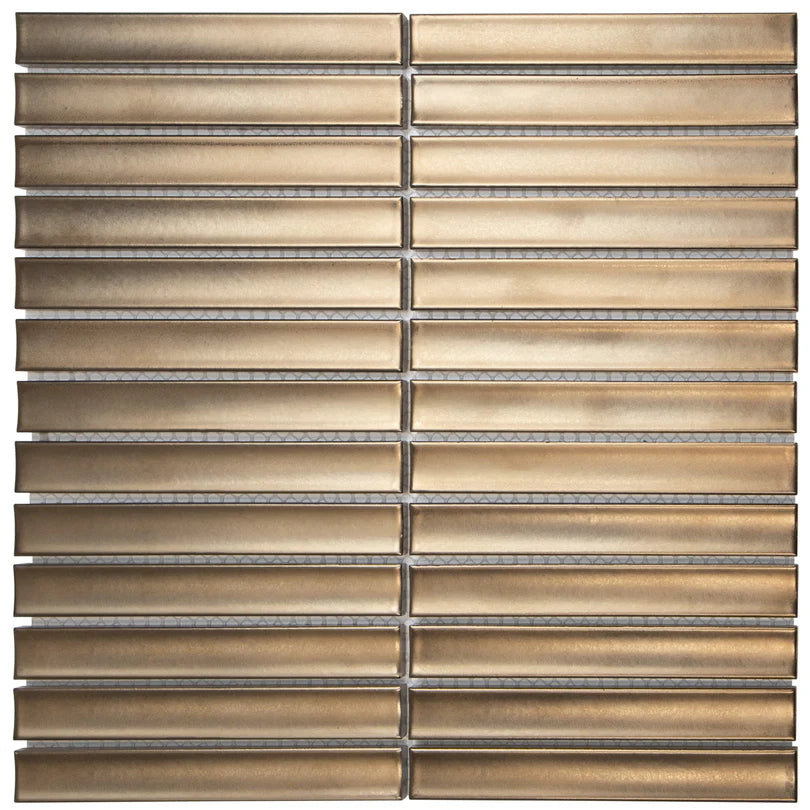 The Mosaic Factory | Sevilla Mozaïek Tegel |  Kitkat Vinger | 296x299 mm | Brons | SEF20B |