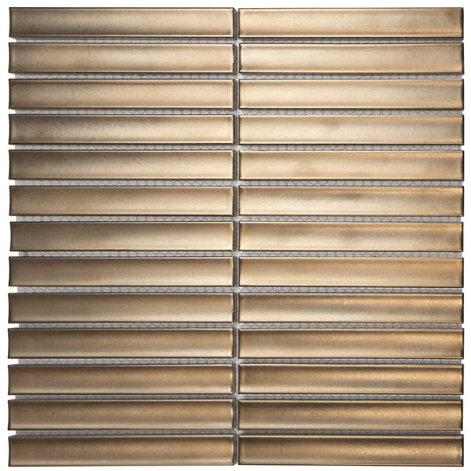 The Mosaic Factory | Sevilla Mozaïek Tegel |  Kitkat Vinger | 296x299 mm | Brons | SEF20B |